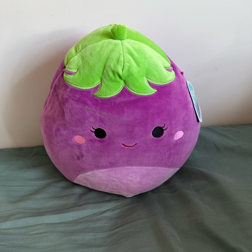 Glena the eggplant squishmallow 12”